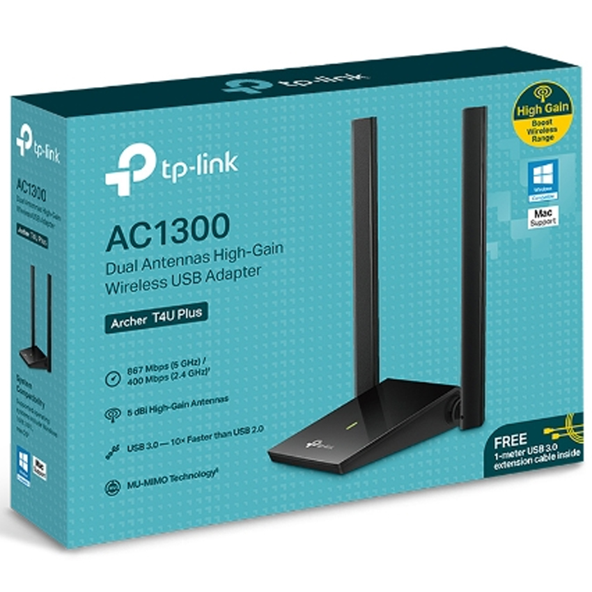 Placa Wifi Usb Tp-Link Archer T4u Ac1300 Plus